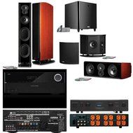 Polk Audio LSiM705 5.1 MAHOGONY Bundle-Harman AVR 3700 7.2AV-Furman Elite 20