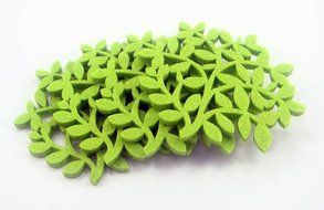 Set of 4 High Quality Felt Coasters Perfect Kitchen Decoration Green Tree