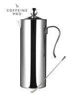 CoffeinePro 50oz/1500 mL Large Family Size 12cup Premium Stainless Steel BPA-Free French Coffee Press, bundled...