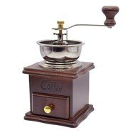 XHSP Vintage Mini Manual Coffee Grinder Wooden Hand Coffee Mill Herbal Medicine Grinding Machine N3