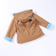 Coat,BeautyVan Baby Kid Girl Winter Clothes Rabbit Ears Jackets Hoody Coat Double Breasted Coat (5T, Beige) N9