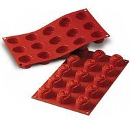 Silikomart Professional Silicone Bakeware Rose 0.78 Oz, 1.73" Dia x 1.06" High 15 Cavities