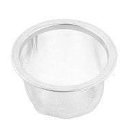 Mesh Tea Leaves Stainer Teapot Filter 2.5 Inch Dimeter Silver Tone