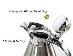 Vacuum Insulated Carafe 304 Stainless Steel Double-wall Vacuum Coffee Pot Insulated Cafetiere/carafe/ Jug Flask... N3