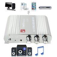 ELEGIANT 200W 12V Mini Hi-Fi Amplifier Booster Radio MP3 Stereo for Car Motorcycle Home with Power Adapter N11
