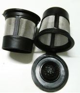 3Pcs Reusable Single Cup Solo Coffee Filter Pod K-Cup Basket Stainless Mesh Coffeemakers N3
