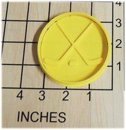 Hockey Sticks Silhouette Fondant Cookie Cutter and Stamp #1307