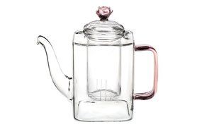 Tea gift Glass Teapot Duo, 16oz/470ml with Fab Flowering Tea (2 Blooms) N35