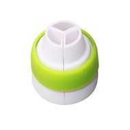 3-Color Icing Piping Bag Russian Nozzle Converter Coupler Cake Decor Tool