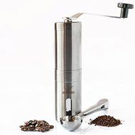 Best Manual Coffee Grinder - Stainless Steel Mill, Adjustable Precision Ceramic Burr, Aeropress N2