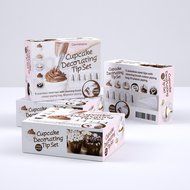 CAKE DECORATING KIT &ndash; Full Set with Pastry Bag, Piping Bags and Tips and FREE Cleaning Brush &ndash; 5 Large Popular... N5