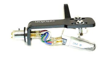 Ortofon OM Scratch White DJ Cartridge Premounted on Black SH4 Headshell