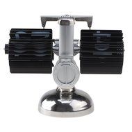 Retro Auto Flip Clock Classics Silver with Metal Table Desk N3