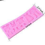 DIY Fondant Cake Lace Mold Baby Clothes Washing Line Silicone Molds Sugar Craft Mold Cake Decorating Ct394 N6
