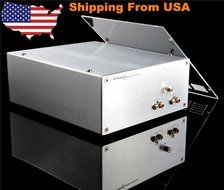 Nobsound 12AX7 Vacuum Tube Phono Pre-Amplifier MM Turntable RIAA HiFi Preamp New N7