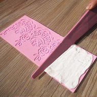 Sher Plastic Lace Scraper Paste Cutter Cake Mold Sugarcraft Cake Decoration Tools