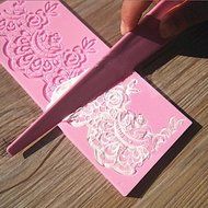 Sher Plastic Lace Scraper Paste Cutter Cake Mold Sugarcraft Cake Decoration Tools N2