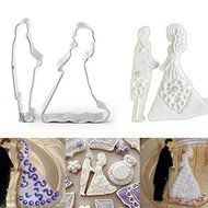 A&amp;S Creavention Mix Romance Shape Cookie Cutters Molds, 6pcs N4
