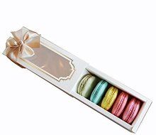 Bestblue 10 Sets of Boxes for 5 Macarons chocolate biscuit cake box Macarons boxes