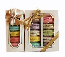 Bestblue 10 Sets of Boxes for 5 Macarons chocolate biscuit cake box Macarons boxes N2