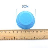 TuangShop Silicone Cup cake Tool Bakeware Baking Pastry 7CM 12pcs 6 Colors N5