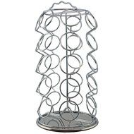 K Cup Holder, 35 Pod Capacity K-Cup Coffee Pod Storage Carousel Holder Spin Rack Coffee Pod Holder Chrome/Silver N4