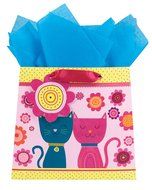 The Gift Wrap Company Purse Gift Bags (Set of 6), Kitty Kisses, Multicolor N2