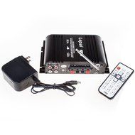 Lepy LP-600 Hi-Fi Mini Audio 25W*2 Amplifier with USB SD MP3 and Power adapter N3