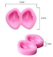 Fashionclubs Silicone 3D Lips Chocolate Mold Candy Making Kit Fondant Shoe Molds N4