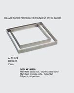 Progetto Crostate Perforated Square Band 2 Centimeters High, 1 Each (19x19 Centimeters) N6