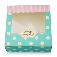 Wanting Set Of 4 Spot Pattern Candy Egg Tart Cake Bakery Boxes