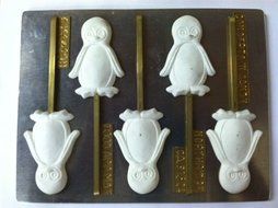 Penguin lollipop C159 Christmas Chocolate Candy Mold