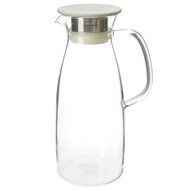 FORLIFE Mist Glass Ice Tea Jug , 50-Ounce, Red N9