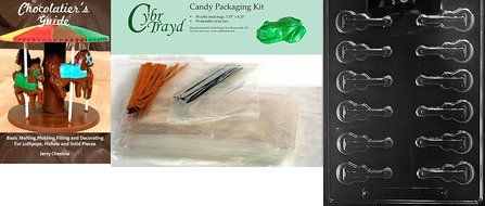 Cybrtrayd J107 Guitar Pieces Chocolate Candy Mold with Exclusive Cybrtrayd Copyrighted Chocolate Molding Instructions N3