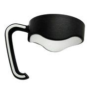 Morecome 20 Oz Stainless Steel Insulated Tumbler Mug Handle (Black) N2