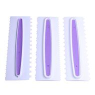 MuLuo Plastic Sawtooth Shape Cake Cream Smoother Scraper Spatula Tools N4