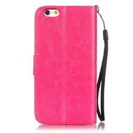 iPhone 7 Case,PHEZEN Embossed Flower Butterfly PU Leather iPhone 7 Wallet Case [Magnetic Closure] [Credit Card... N35