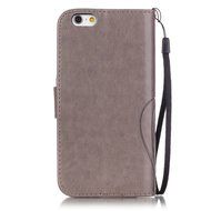 iPhone 7 Case,PHEZEN Embossed Flower Butterfly PU Leather iPhone 7 Wallet Case [Magnetic Closure] [Credit Card... N36