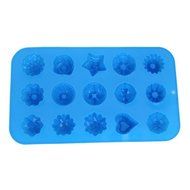 Homanda&reg; Pack of 2 15-Cavity Different Shape Handmade Silicone Baking Mold for Soap, Bread, Loaf, Muffin, Brownie... N2