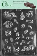 Cybrtrayd B011 Tiny Baby Assortment Chocolate Candy Mold with Exclusive Cybrtrayd Copyrighted Chocolate Molding...