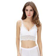 Bra Top ，Beautyvan Comfortable Fashion Women Lace Bra Strap Wrapped Chest Tank Crop Top New (White) N6