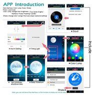 KUCAM Wireless Bluetooth 4.0 Speaker with Mood Led Night Light, App Remote Control Color Changing, AUX Audio TF... N3