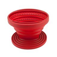 William Bounds 08296 Sili Gourmet Silicone Collapsible Coffee Filter Holder, Red