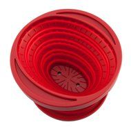 William Bounds 08296 Sili Gourmet Silicone Collapsible Coffee Filter Holder, Red N2