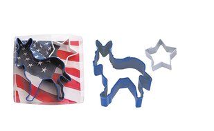 Political Election Cookie Cutter Sets (Both Parties) Democrat &amp; Republican Set 12 Pieces N2