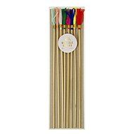 Meri Meri Toot Sweet Red Yellow Blue Green Tall Picks