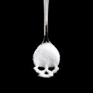 EVERMARKET(TM) Silver Dieter Skull Shape Tea or Coffee Sugar Spoon - 5 Packs N2