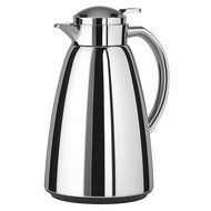 Emsa Campo Stainless Steel Thermal Carafe with Glass Liner, 34 oz, Chrome N5