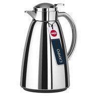 Emsa Campo Stainless Steel Thermal Carafe with Glass Liner, 34 oz, Chrome N7