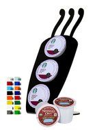 Marketing Holders 3-Slot Acrylic Coffee Mug Shape (No Handle) Keurig K-Cup Coffee Pod Holder (Translucent Gray... N3
